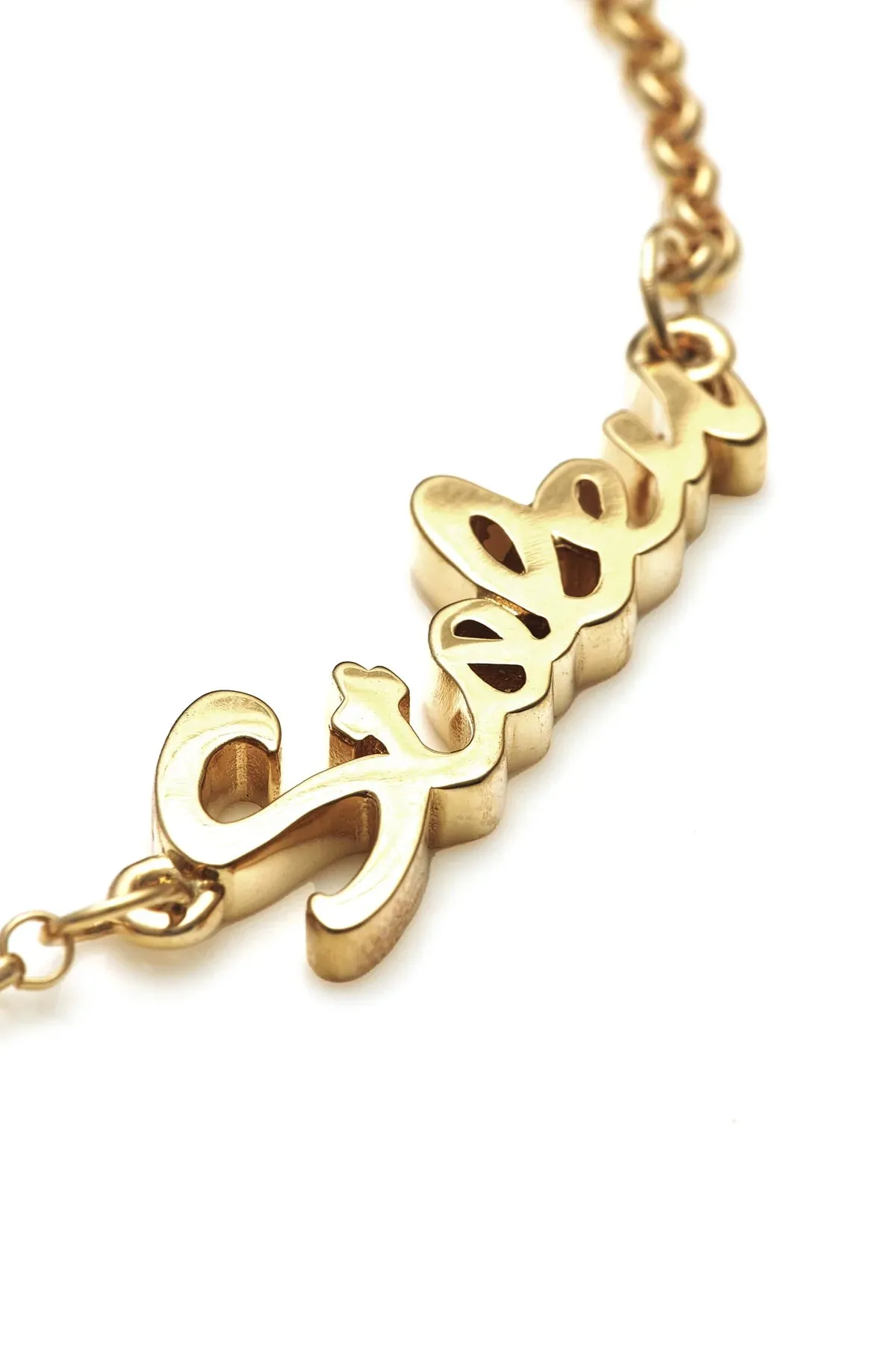 Stolen Girlfriends Club Jewellery Stolen Girlfriends Club - Script Bracelet Gold Plated