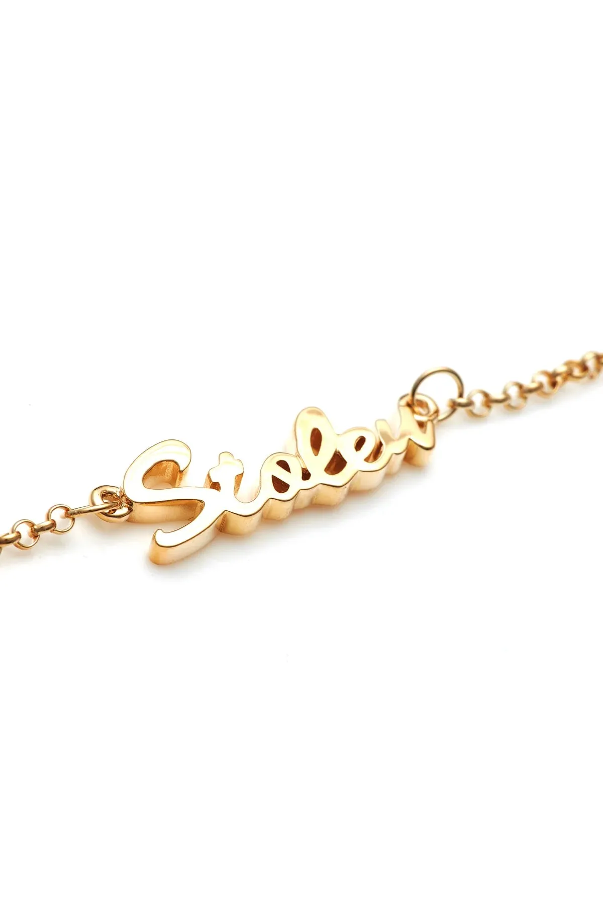 Stolen Girlfriends Club Jewellery Stolen Girlfriends Club - Script Necklace Gold Plated