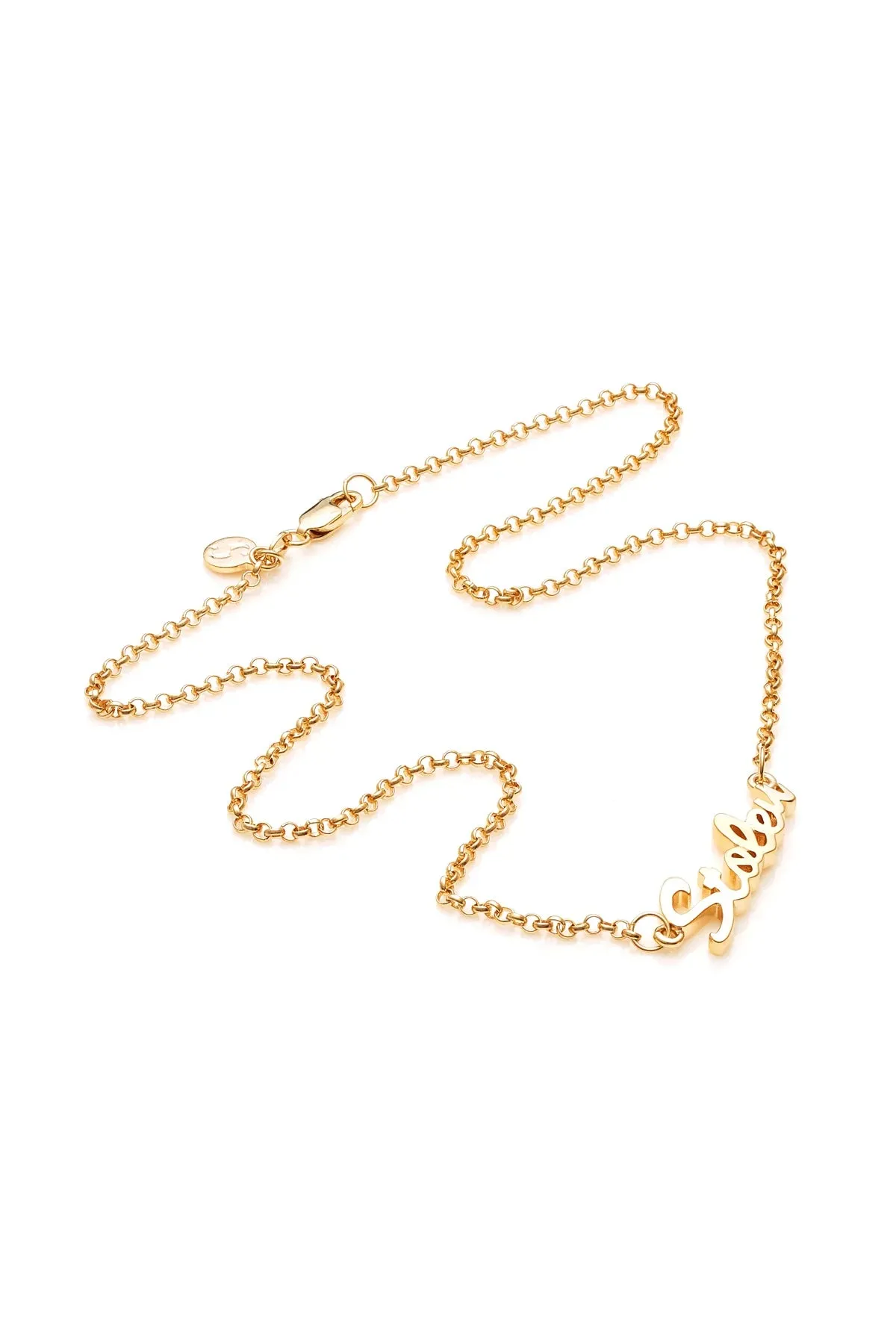 Stolen Girlfriends Club Jewellery Stolen Girlfriends Club - Script Necklace Gold Plated