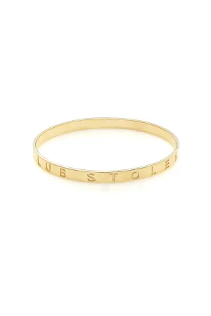 Stolen Girlfriends Club Jewellery Stolen Girlfriends Club - Stolen Bangle Gold Plated