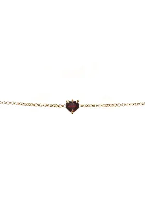 Stolen Girlfriends Club Jewellery Stolen Girlfriends Club - Talon Bracelet Garnet - Gold Plated