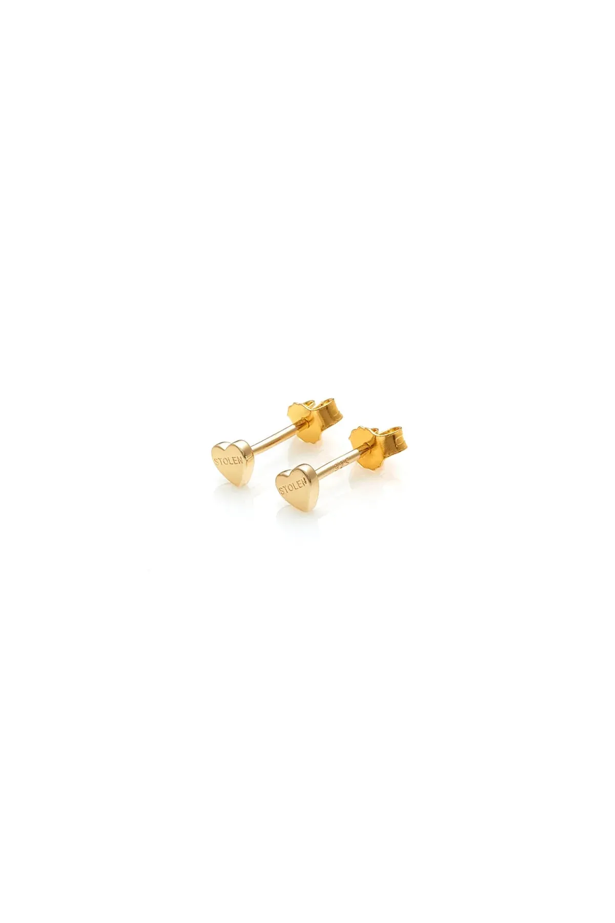 Stolen Girlfriends Club Jewellery Stolen Girlfriends Club - Tiny Stolen Heart Earring Gold Plated