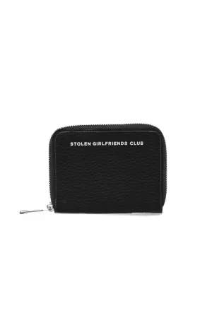 Stolen Girlfriends Club Jewellery Stolen Girlfriends Club - Trouble Wallet Black Pebbled Leather