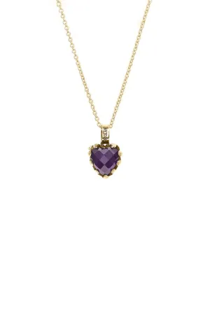 Stolen Girlfriends Club Jewellery Stolen Girlfriends - Love Claw Necklace Amethyst Gold Plate