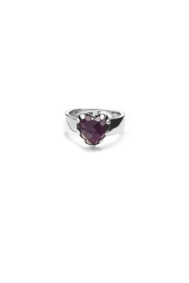 Stolen Girlfriends Club Jewellery Stolen Girlfriends - Love Claw Ring Amethyst