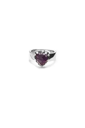 Stolen Girlfriends Club Jewellery Stolen Girlfriends - Love Claw Ring Amethyst