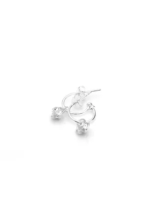 Stolen Girlfriends Club Jewellery Stolen Girlfriends Rose Bud Anchor Sleepers - Silver