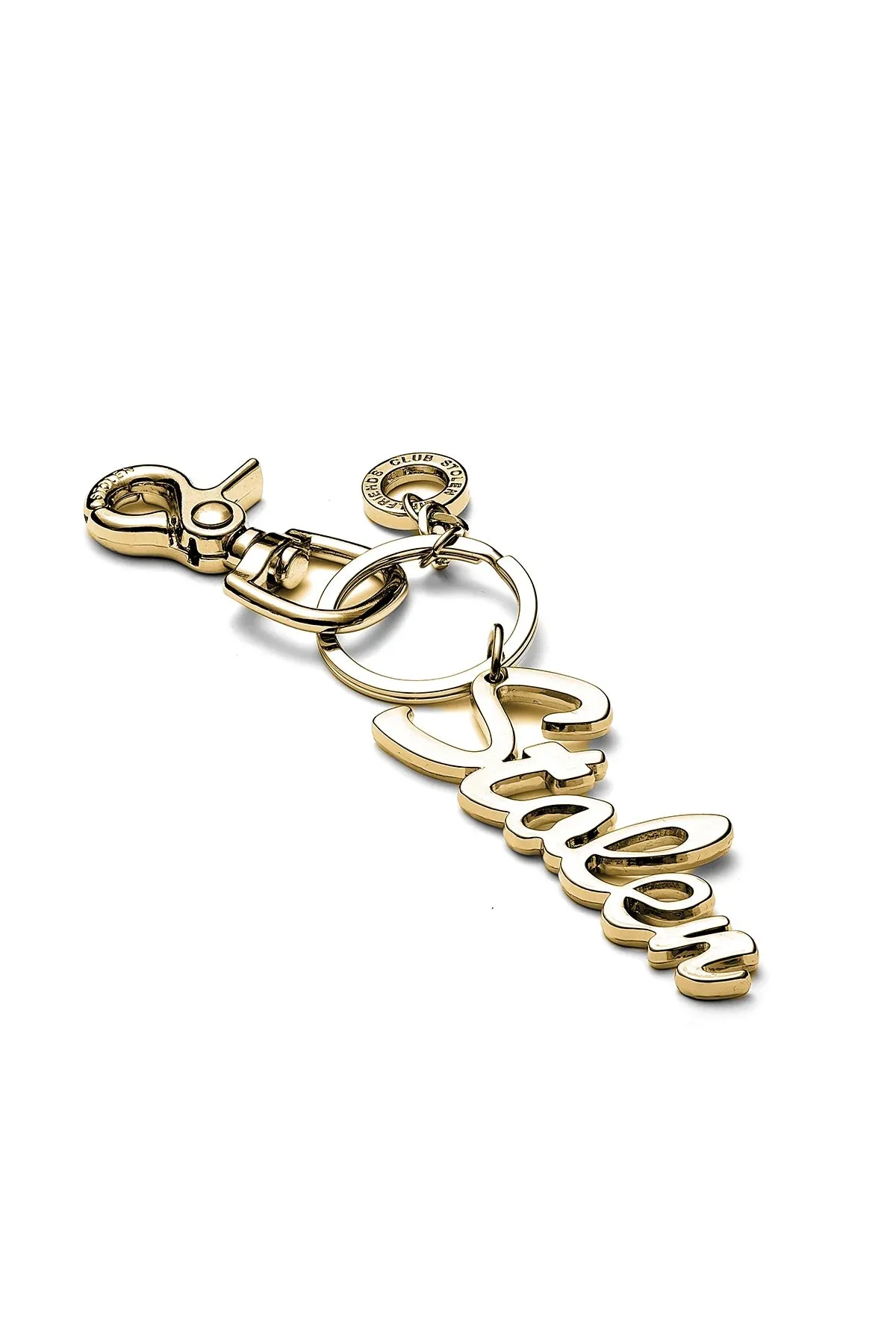 Stolen Girlfriends Club Jewellery Stolen Girlfriends - Script Keyring Gold Plate