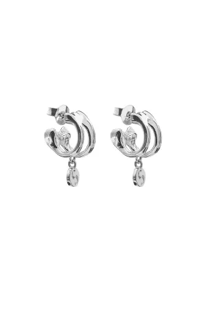 Stolen Girlfriends Club Jewellery Stolen Girlfriends - Skeletal Hoop Earrings