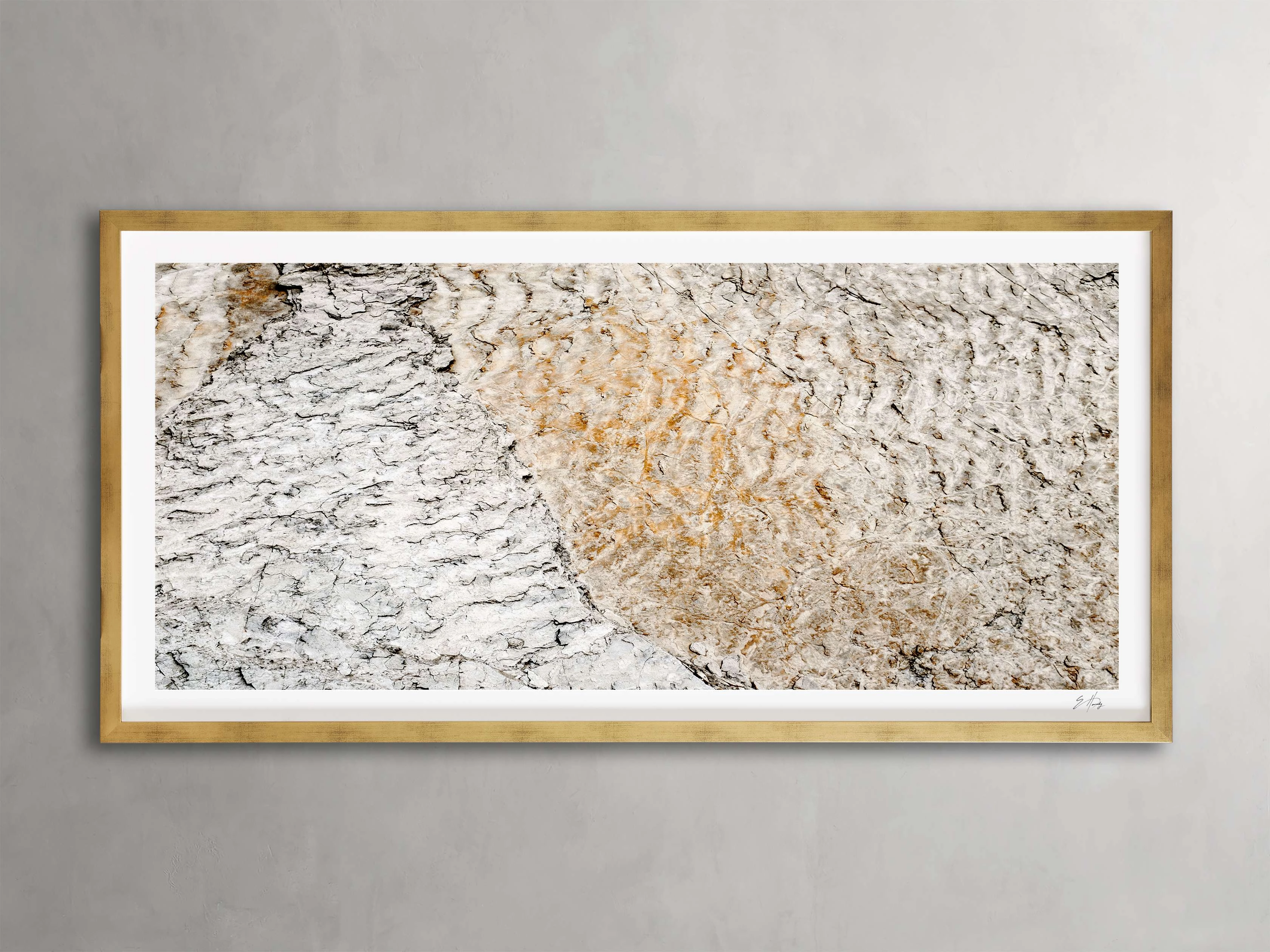 Stone Composition I Framed Print in Gold Wall Art,canvas wall art set