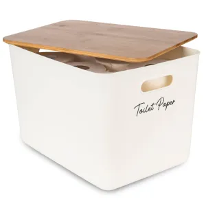 Storage Container with Bamboo Lid - Jumbo Figurines,Decorative Ornaments