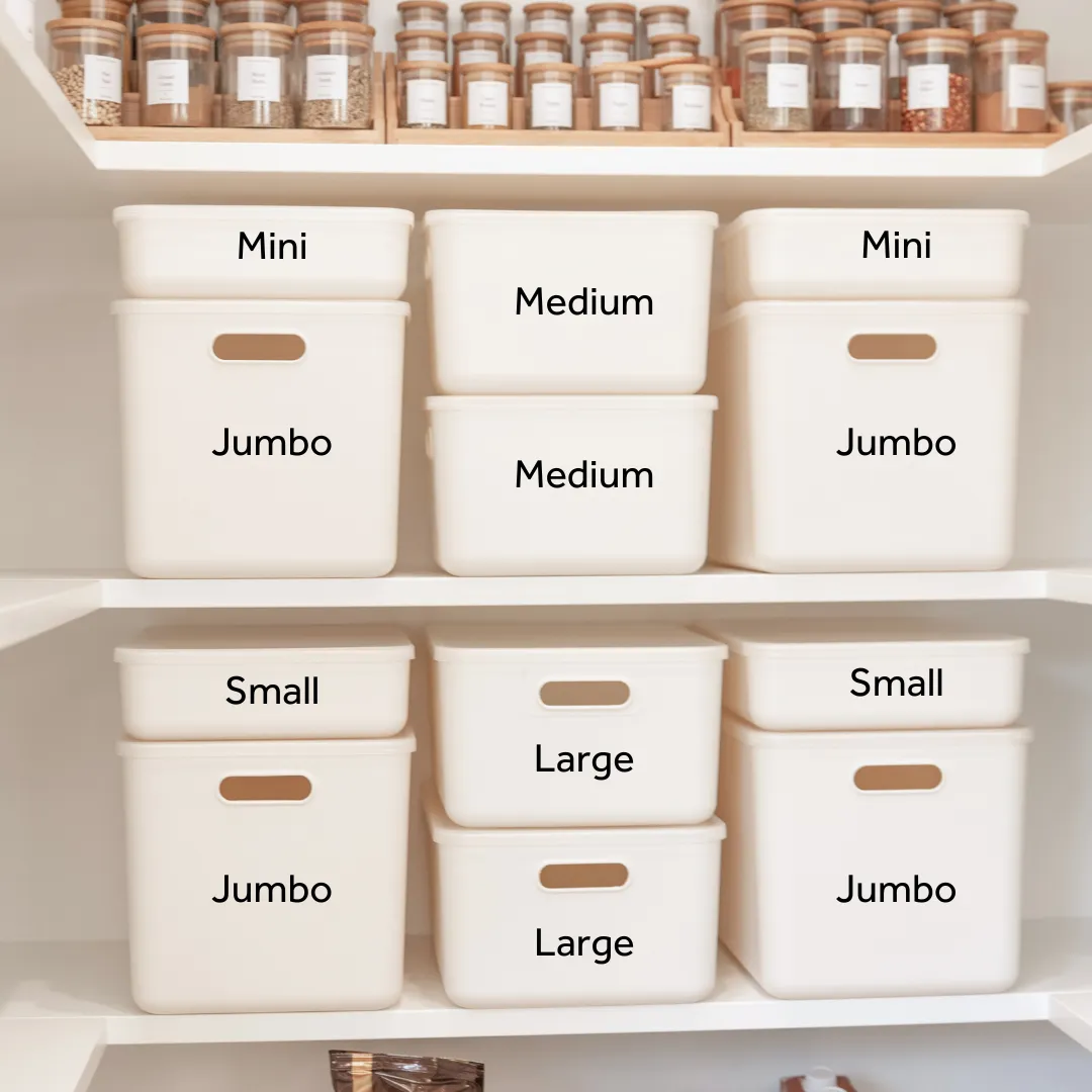 Storage Container with Plastic Lid- Large