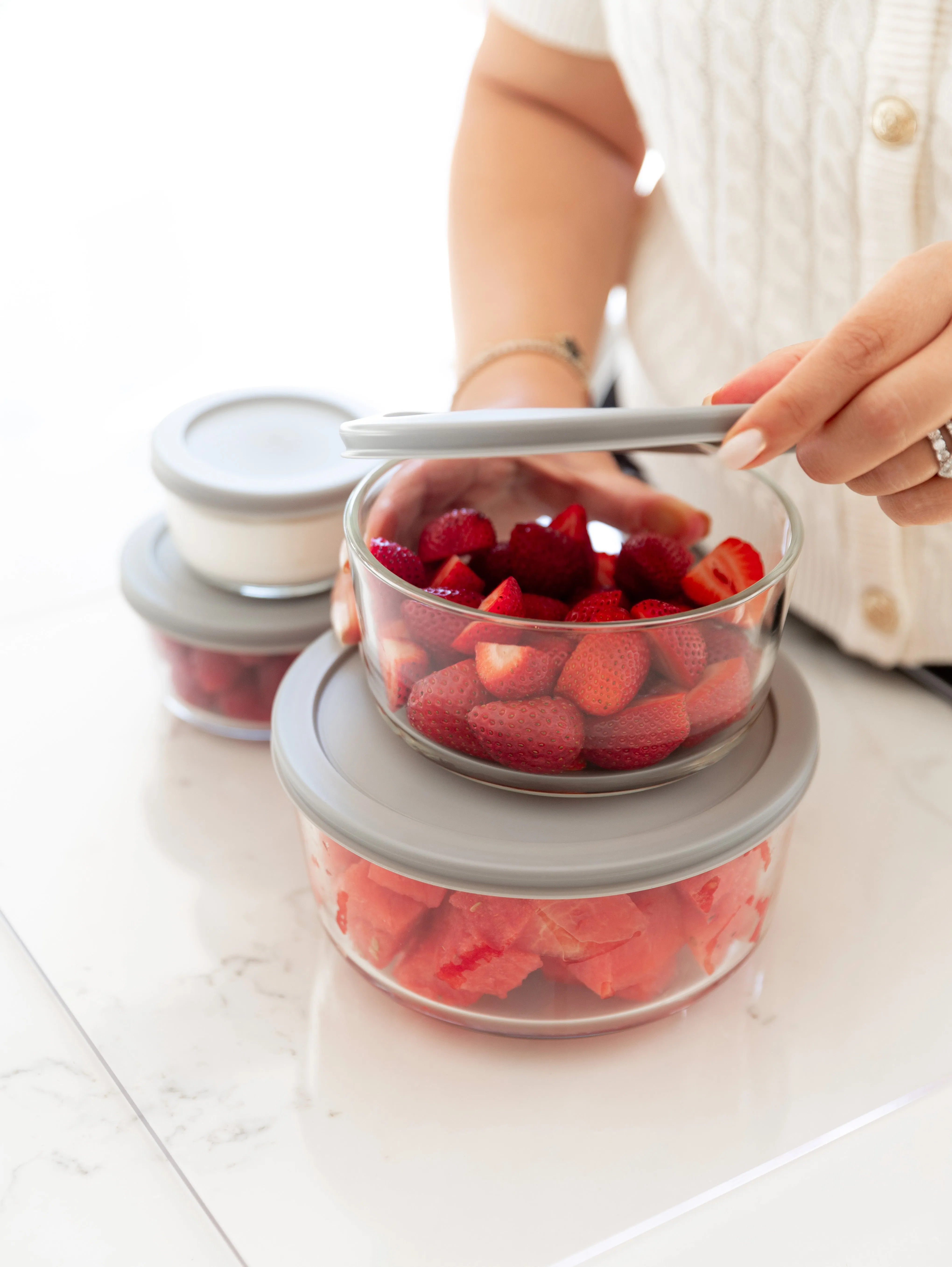 Store & Seal Glass Container Set (4 Pack)