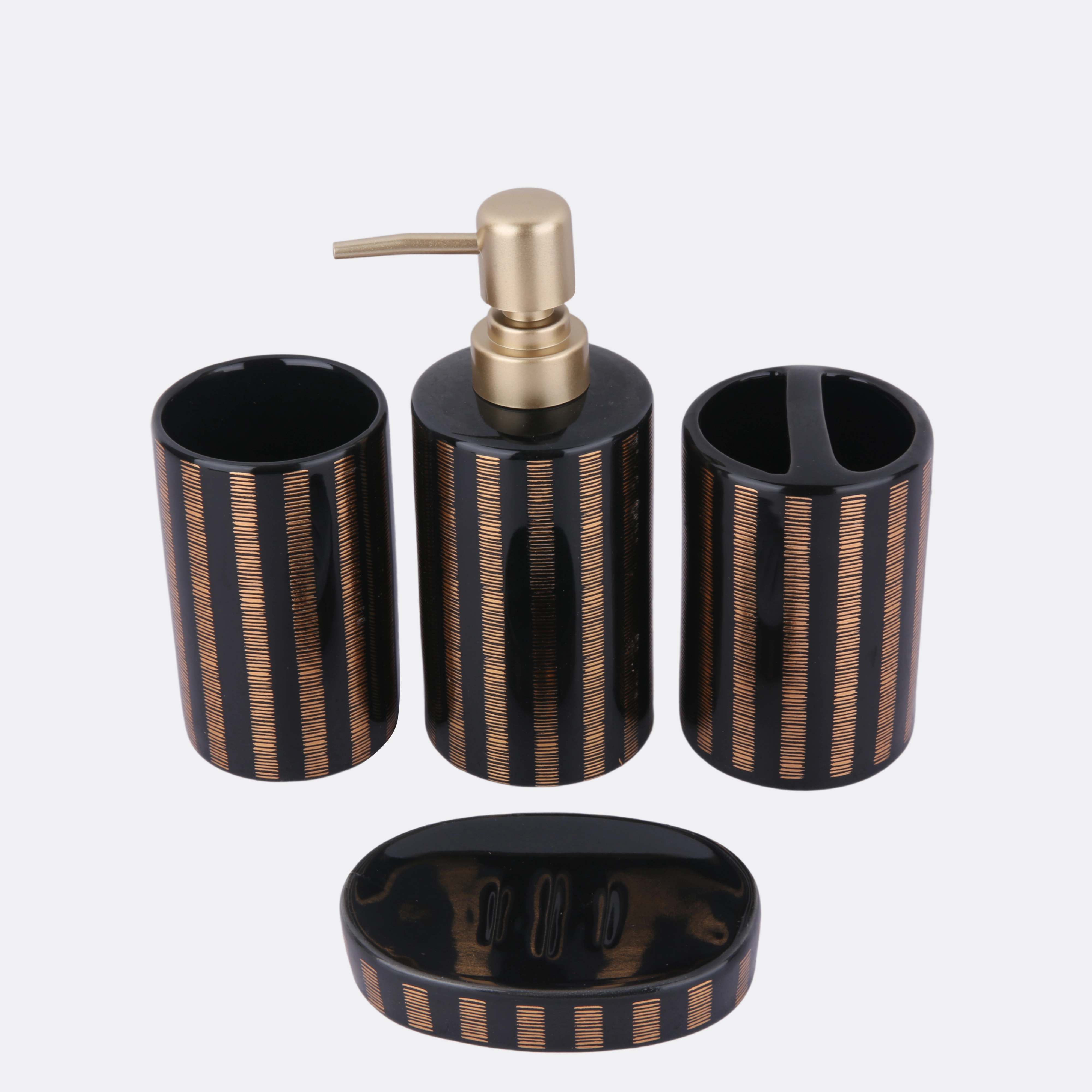 Striped Bath Set