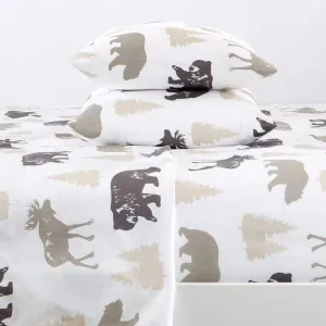 Strolling the Woods Microfiber Lodge Sheets shower bench, bathroom seat