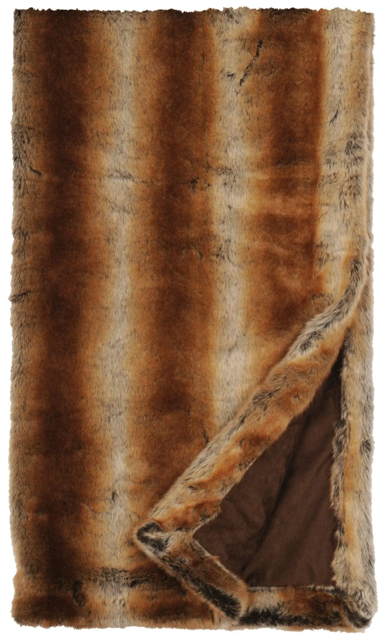 Stylish Chinchilla Faux Fur Blanket bookcase, standing shelf