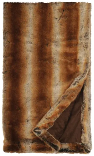Stylish Chinchilla Faux Fur Blanket storage cart, utility cart