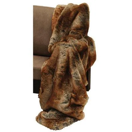 Stylish Chinchilla Faux Fur Blanket