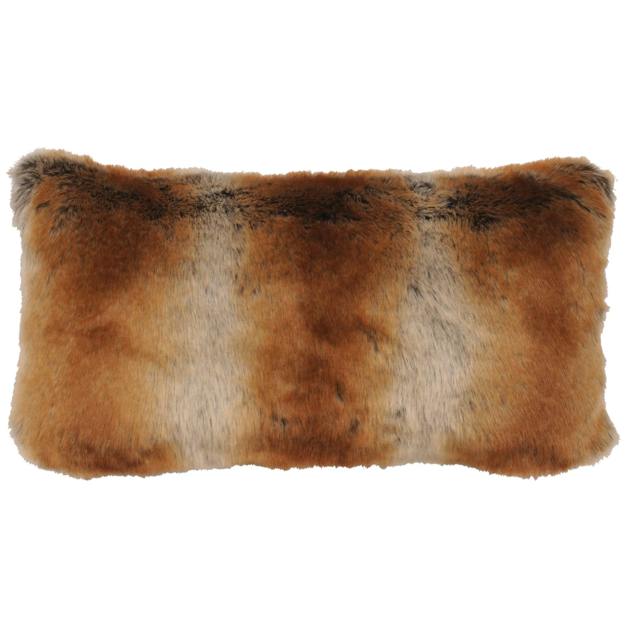 Stylish Chinchilla Faux Fur Oblong Pillow storage cart, utility cart