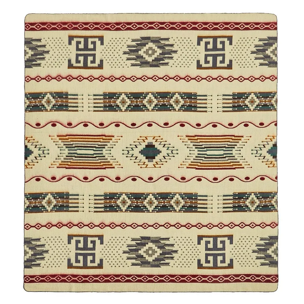 Sumaco Wave Artisan-Crafted Blanket with Southwestern Design