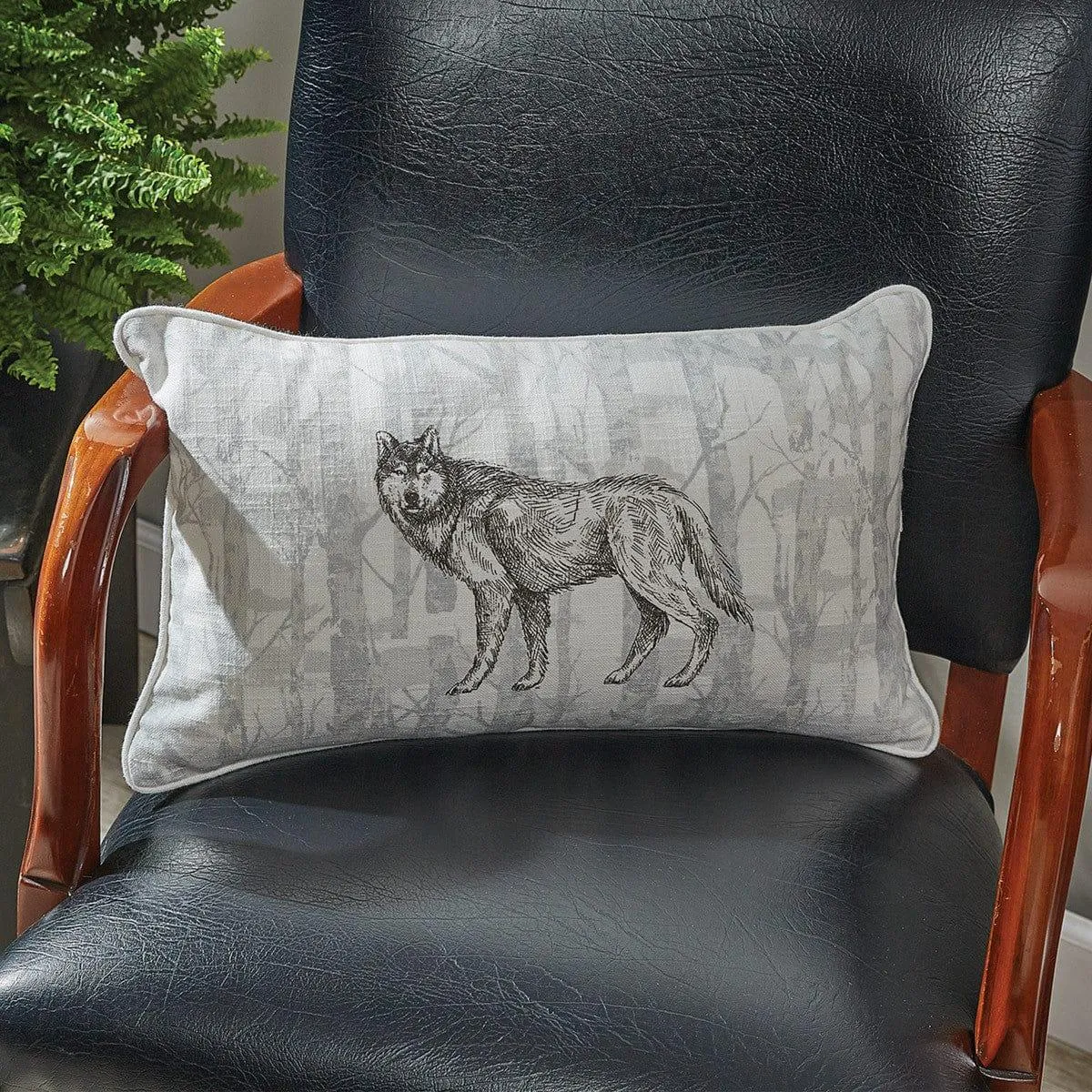 Summit Wildlife Wolf Accent Pillow storage cart, utility cart