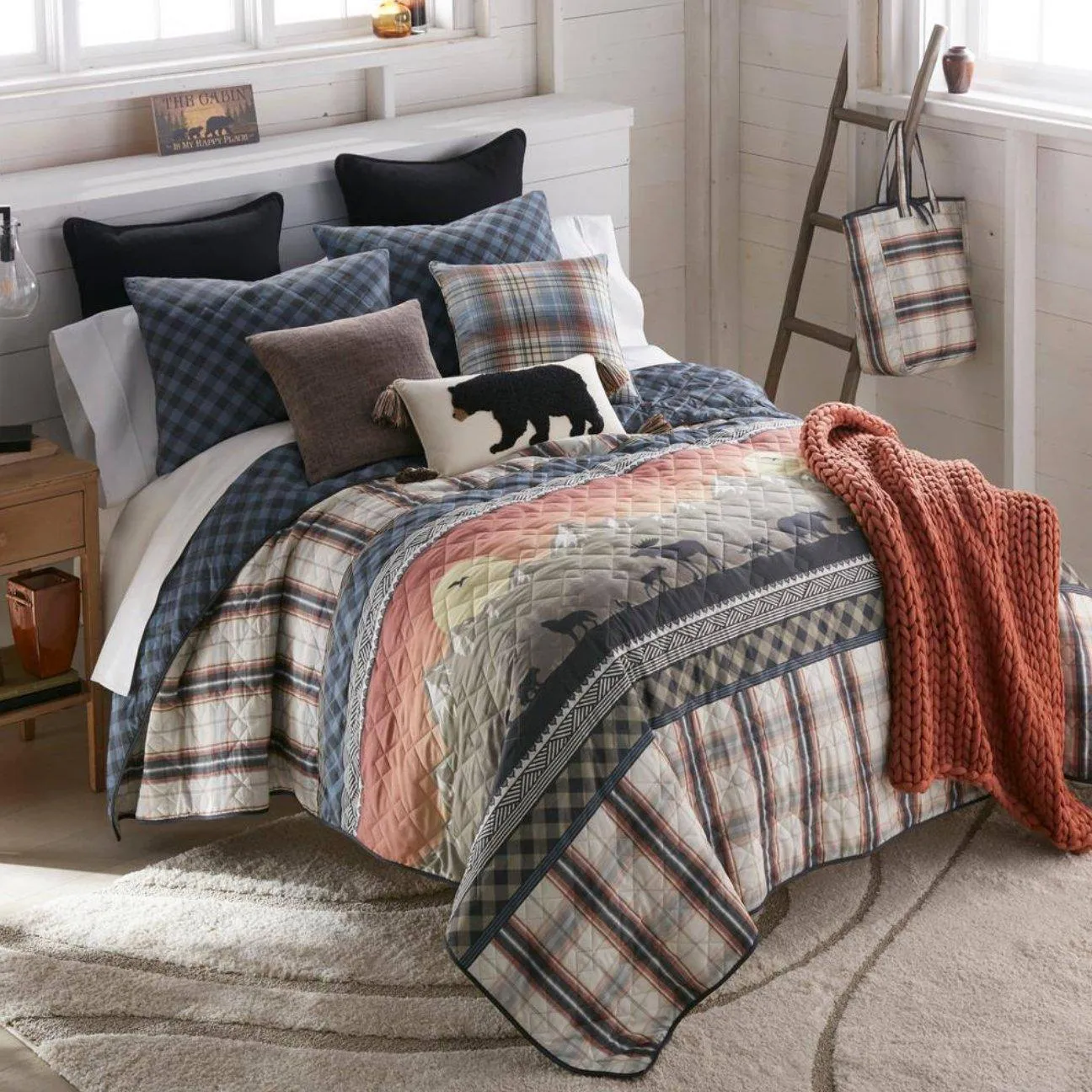 Sunrise Walk Quilted Bedding Set