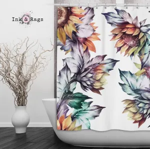 Sunset Sunflower Shower Curtains and Optional Bath Mats Lighting,Lamps Fixtures