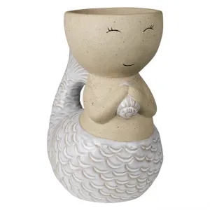 Swimming Mermaid Cachepot, Ceramic Vase,Ceramic Vase