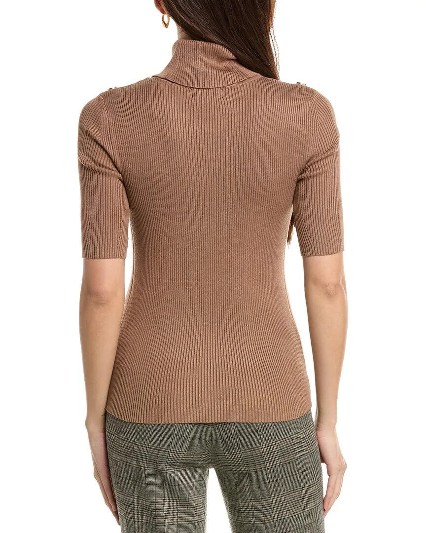 T Tahari Elbow Sleeve Turtleneck