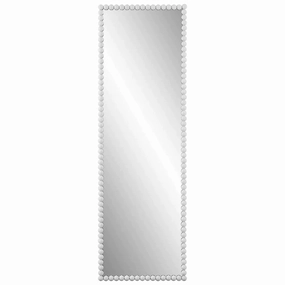 Tall Matte White Beaded Framed Wall Mirror Cutting Board,Kitchen Board