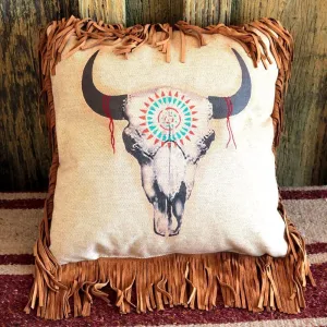 Tatonka Fringed Linen Throw Pillow storage cart, utility cart