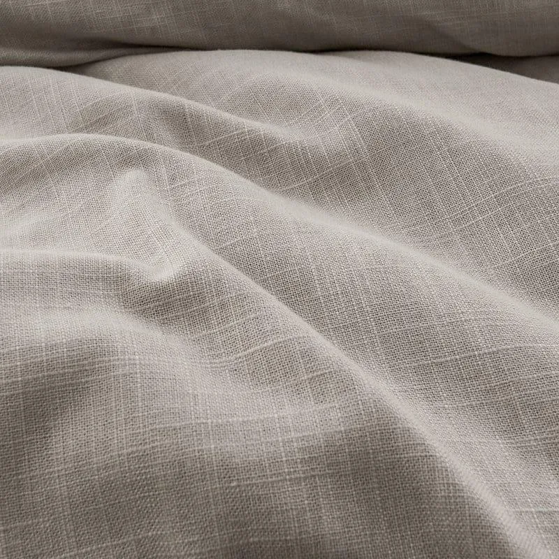 Taupe Linen Duvet Cover
