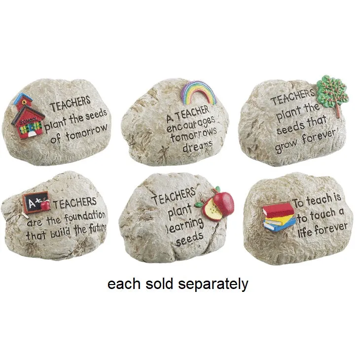 Teacher Paperweight Rock Decorative Mirror,Home Decor Mirror