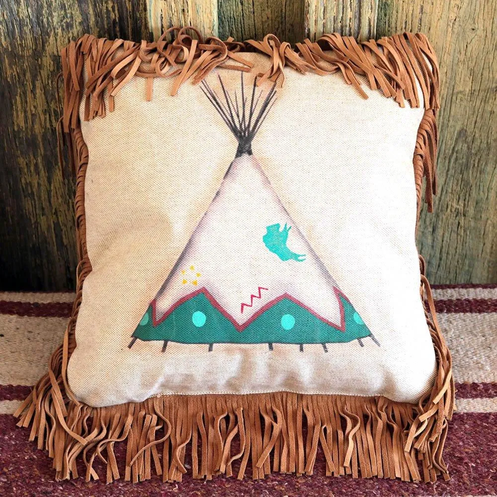 Teepee Throw Pillow storage cart, utility cart