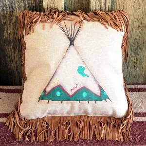 Teepee Throw Pillow storage cart, utility cart