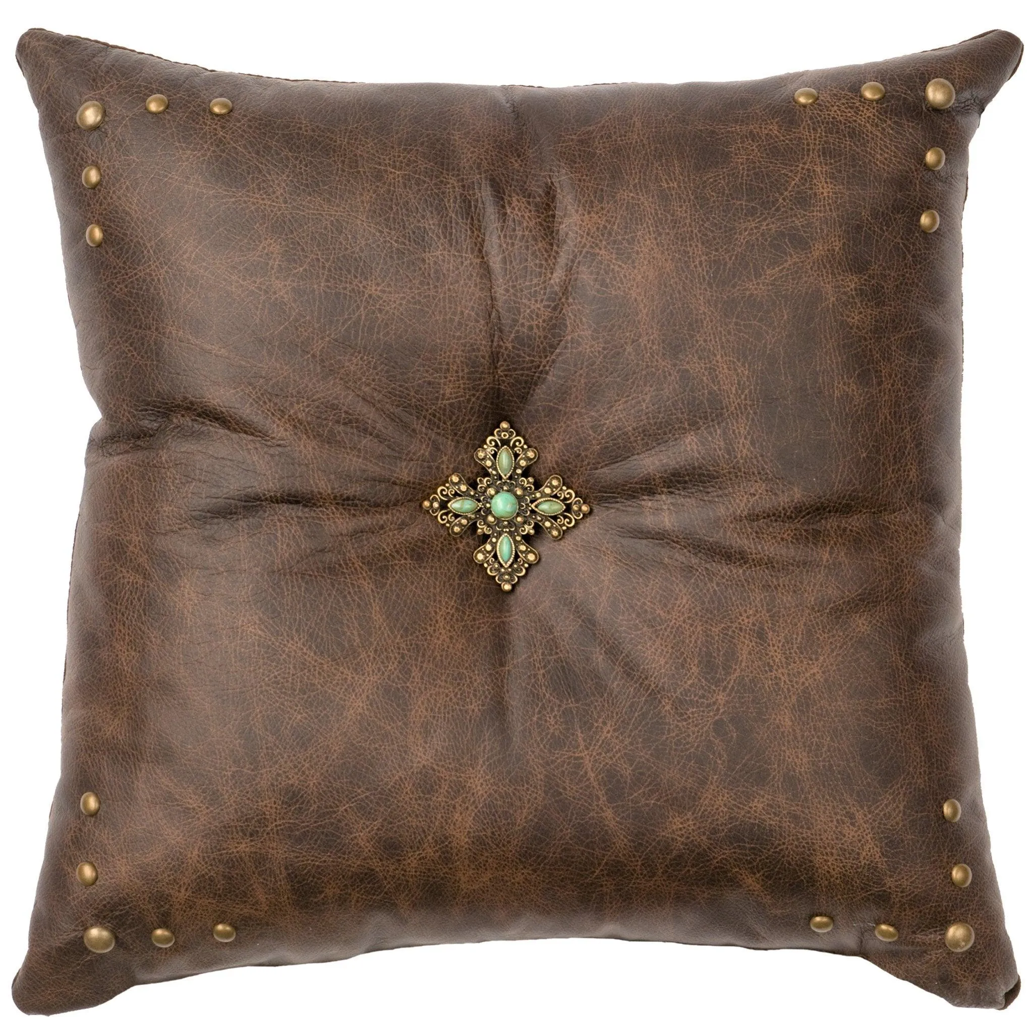 Texas Leather Accent Pillow luxury bedding, duvet cover