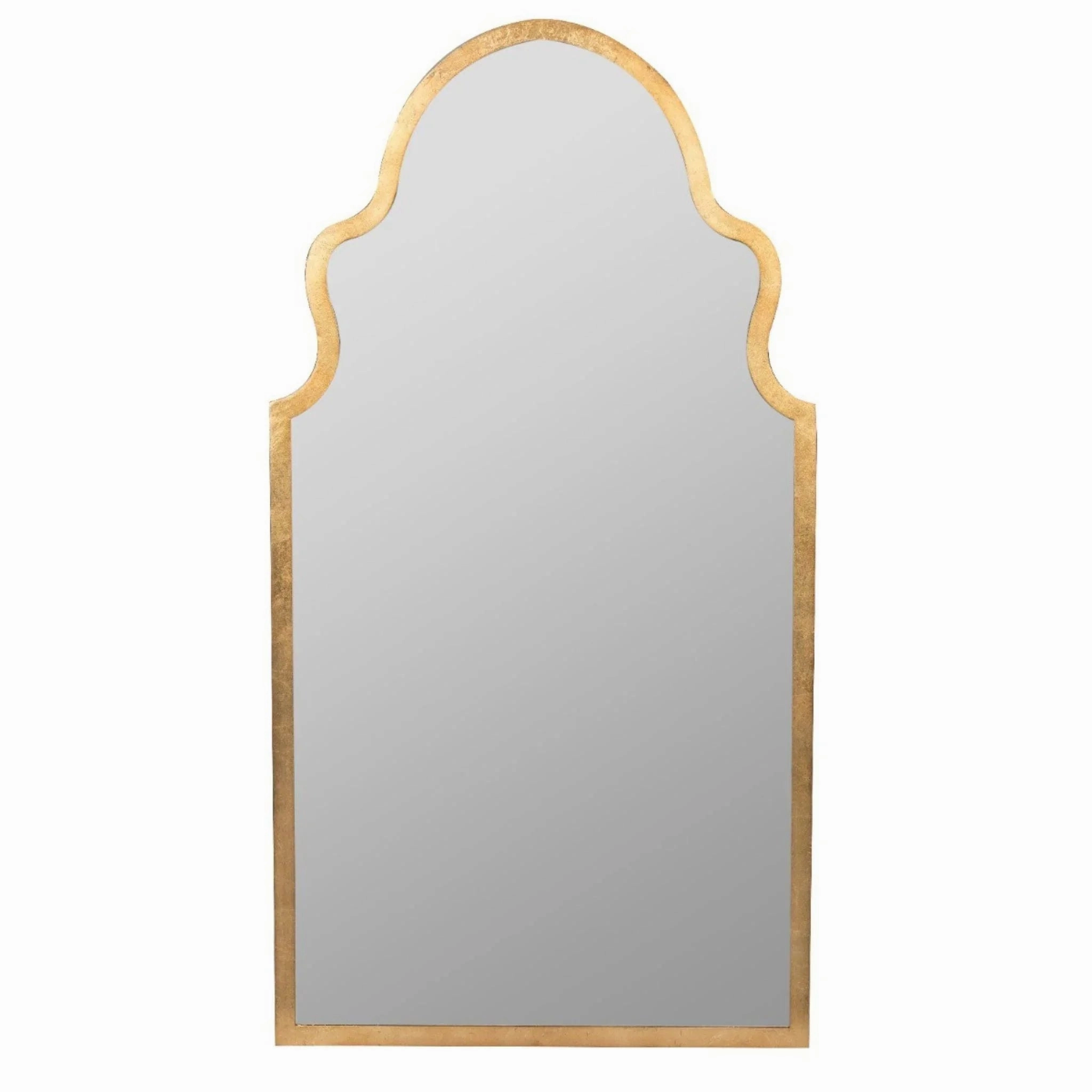 Textured Curvy Gold Leaf Framed Vertical Wall Mirror Cutting Board,Kitchen Board