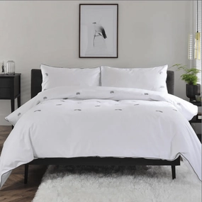 The Lyndon Company Feathers Duvet Set White Bedding,luxury bedding sets