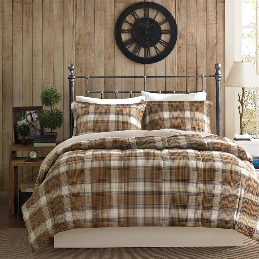 Timber Back Plaid Comforter Set bedding set, comforter set