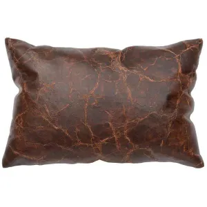 Timberlake Distressed Leather Pillow - Luxurious Rustic Accent storage cart, utility cart