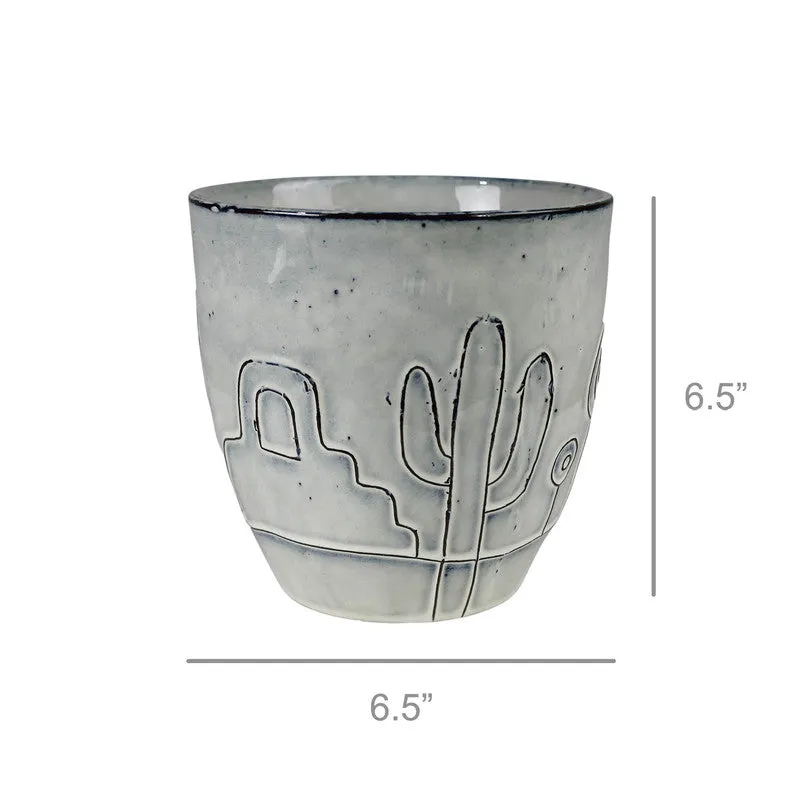 Topac Cachepot, Ceramic - Lrg