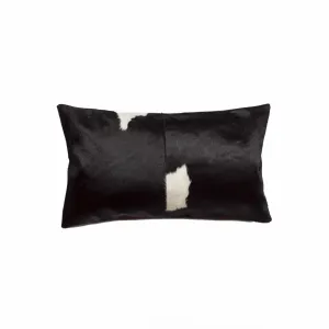 Torino Black & White Cowhide Throw Pillow storage cart, utility cart