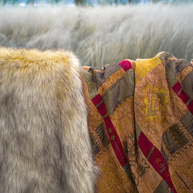 Totem Faux Fur Blankets