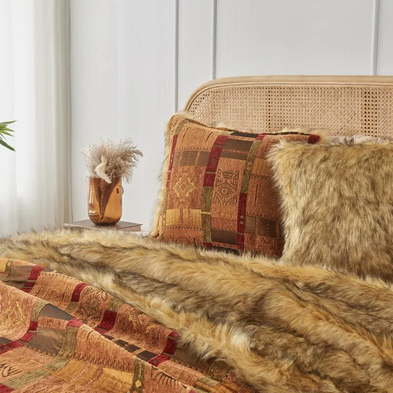 Totem Faux Fur Euro Sham