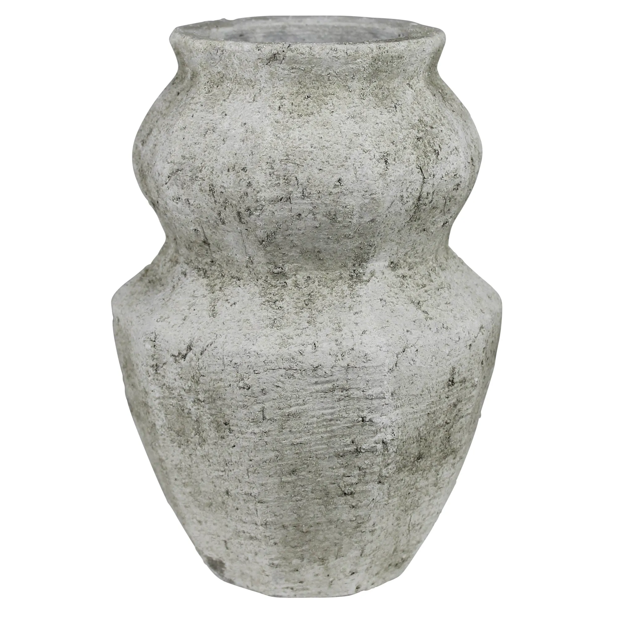 Toullon Vase, White Cement - Lrg Vase,Ceramic Vase