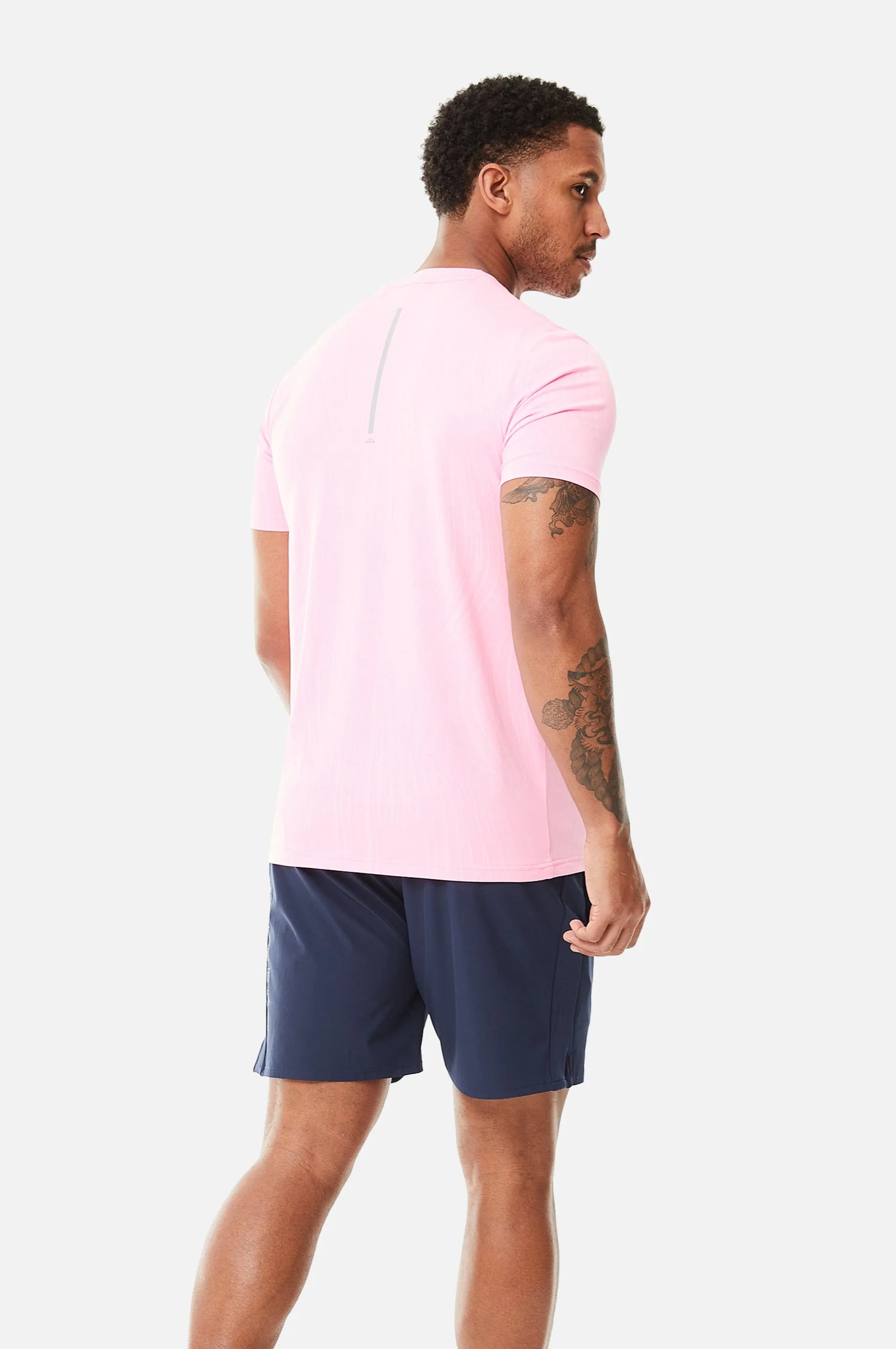 Trailberg Vertex Jacquard T Shirt - Pink
