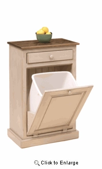 Trash Bin Cabinet with Drawer