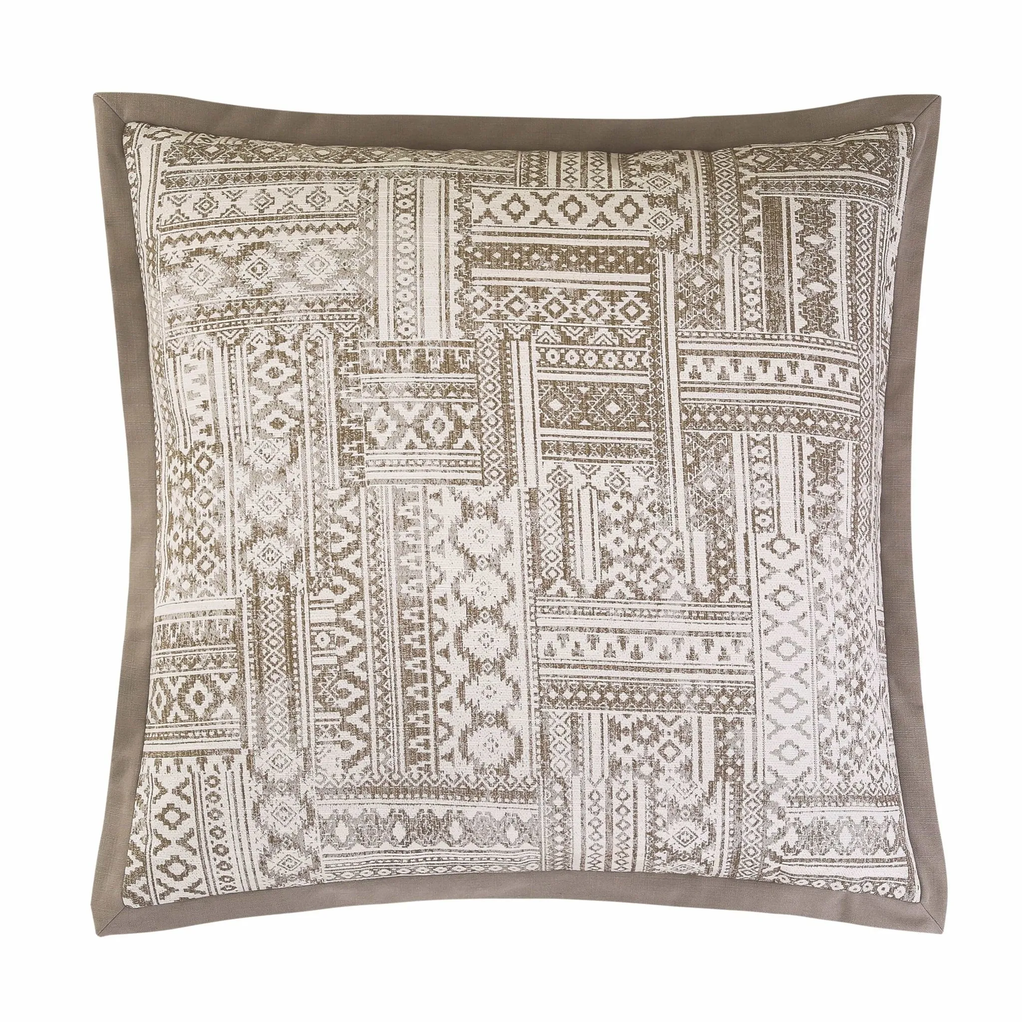 Trent Aztec Patchwork Euro Sham, 27X27 pillow inserts, mattress pad