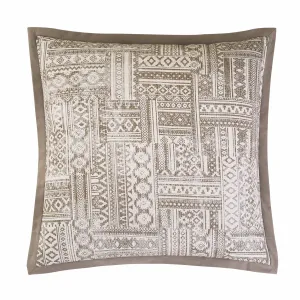 Trent Aztec Patchwork Euro Sham, 27X27 exotic cowhide rug, leather rug