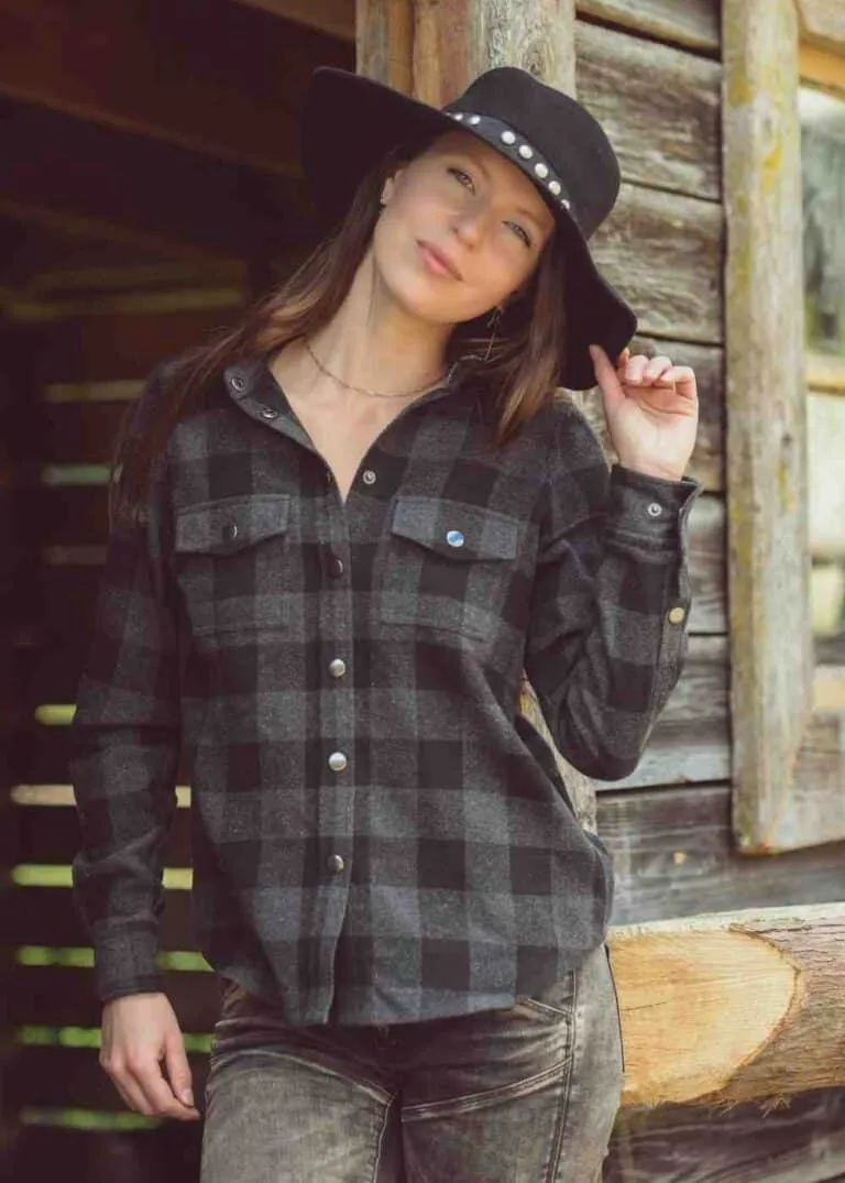 TUNDRA Jacket in Wolf Plaid UNISEX